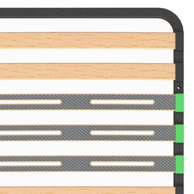 ALTOZONE - Sommier 2x16 Lattes 140x190cm