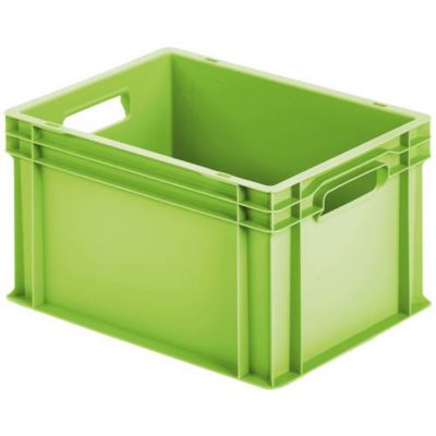 Alutec 75041 Bac de rangement en plastique fermé 400 x 300 x 235 mm, vert