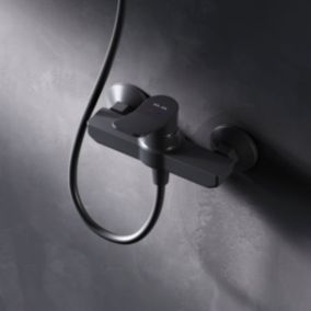 AM.PM Mitigeur mécanique de douche Robinet Salle de Bain Noir Mat, FXA20022 X-Joy