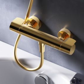 AM.PM Mitigeur Thermostatique de douche Robinet Salle de Bain Doré, FXA40099  X-Joy