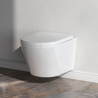 AM.PM WC suspendu FlashClean  sans rebord avec couvercle de siège Softclosing, Blanc CNA1700SC Flash