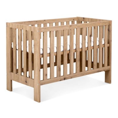 AMELIA II Lit bébé évolutif avec barrière de sécurité Chêne sans tiroir