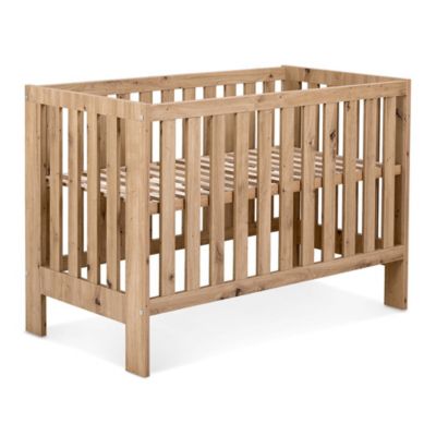 AMELIA II Lit bébé évolutif avec barrière de sécurité Chêne sans tiroir