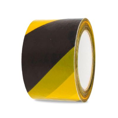 AMIG - Bande de balisage  522 - 70 mm x 200 m - Polyéthylène faible densité LDPE - Jaune/Noir