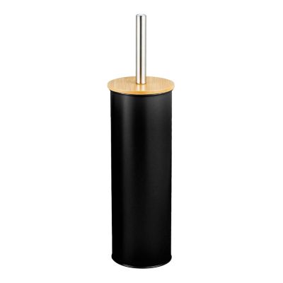 AMIG - Brosse toilette  NATURLINE - 95 x 380 mm - Acier / Bambou - Noir
