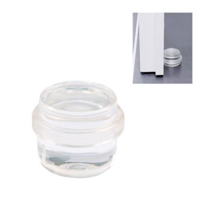 Amig - Cale ou butée adhésive circulaire pour sol - 30 x 30 mm - Transparente et décorative - Bande de caoutchouc antidérapante - Pour portes - Protège les murs et les meubles des chocs