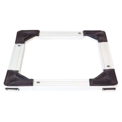 AMIG - Plateau roulant extensible  2600 - 46/65 x 46/65 cm - Acier - Blanc