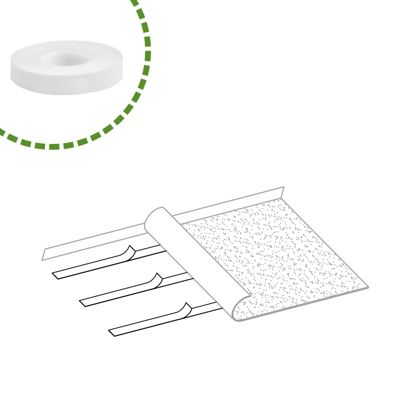 AMIG - Ruban adhésif à deux côtés  512 - 5 m x 12 mm - Blanc