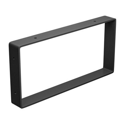 AMIG - Support  3001 - 125 x 260 x 30 mm - Acier - Noir mat
