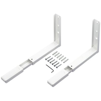AMIG - Support de micro-ondes  500 - 360-450 x 220 mm - Acier - Blanc