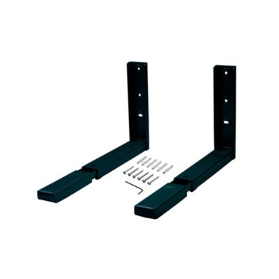 AMIG - Support de micro-ondes  500 - 360-450 x 220 mm - Acier - Noir