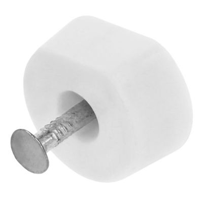 AMIG - Taquet en plastique à clou  163 - 15 x 7 x 19 mm - Plastique - Blanc