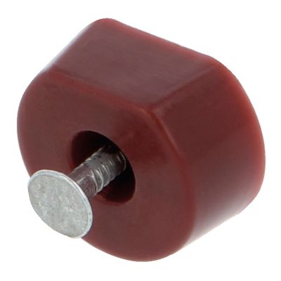 AMIG - Taquet en plastique à clou  163 - 15 x 7 x 19 mm - Plastique - Marron