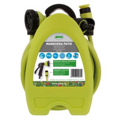 AMIG - Tuyau enrouleur  2074 - 10 m - PVC - Vert pistache