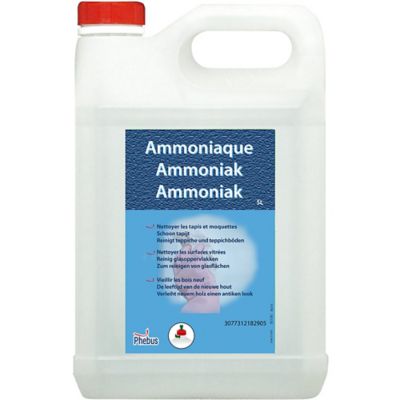 Ammoniaque 13° Phebus contenance 5 litres