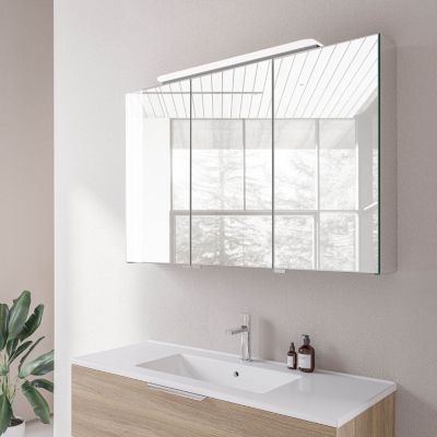Armoire De Toilette Miroir LED 50x60x14 Cm Sonoma - 4000K Neutre, 3 Étagères, Soft-Close, IP44 Étanche
