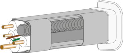 Amorce droite pour goulotte 80 x 60 mm spécial climatiseur fixe Autogyre