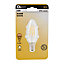 Ampoule à filament flamme torsadée LED Diall E14 4,5W=40W blanc chaud