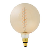 Ampoule à filament globe LED Diall E27 5W=60W blanc chaud