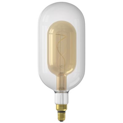 Ampoule à suspendre tube sundsvall fusion dimmable E27 Tube ⌀ 15cm 240lm 3W blanc chaud Calex or