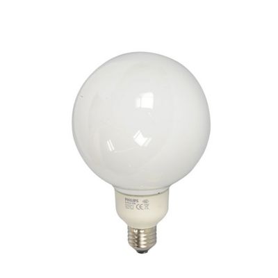 Ampoule éco E27 Globe 20W=85W Blanc chaud Castorama
