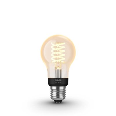 Ampoule connectée dimmable Bluetooth Philips Hue IP20 A60 E27 550lm 7W blanc chaud