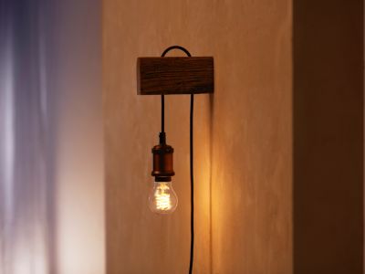 Ampoule connectée dimmable Bluetooth Philips Hue IP20 A60 E27 550lm 7W blanc chaud