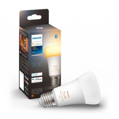 Ampoule connectée dimmable E27 IP20 1100lm 11W Bluetooth Philips Hue