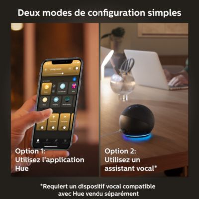 Ampoule connectée dimmable E27 IP20 1100lm 11W Bluetooth Philips Hue