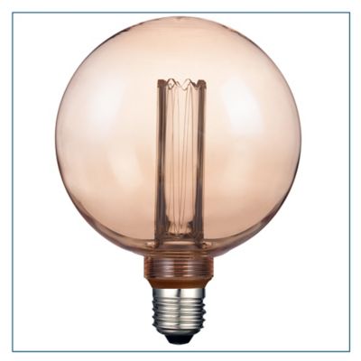 Ampoule décorative LED globe Ø 125mm E27 3W=16W blanc chaud Castorama