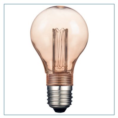 Ampoule décorative E27 2W=8W blanc chaud Castorama