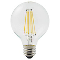 Ampoule à filament globe LED Diall E27 Ø80mm 12W=100W blanc chaud