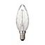 Ampoule filament LED flamme torsadée E14 2W=25W blanc chaud