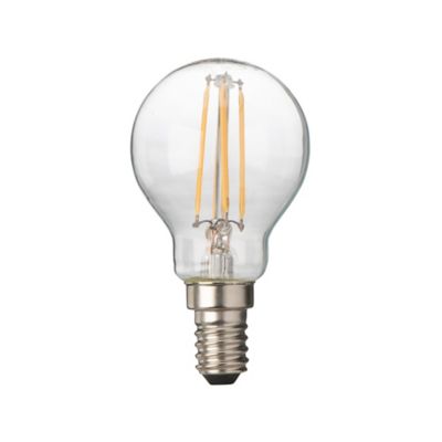 Ampoule filament LED sphérique E14 4W=40W blanc chaud Castorama