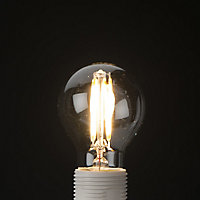 Ampoule filament LED sphérique E14 2W=25W blanc chaud
