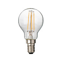 Ampoule filament LED sphérique E14 4W=40W blanc chaud