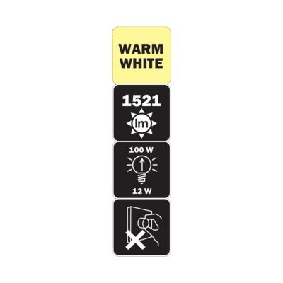 Ampoule filament LED sphérique E27 12W=100W blanc chaud