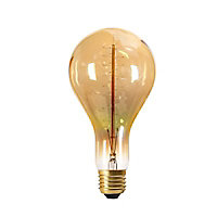 Ampoule filament spirale ambre E27 globe ø110 mm 40W blanc chaud