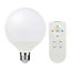 Ampoule globe LED Diall E27 8,5W=60W RVB et blanc chaud + télécommande