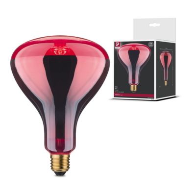 Ampoule à incandescence Infrarouge E27 230V 100lm 150W 1000K gradable Rouge
