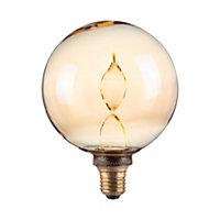 Ampoule LED à filament ADN globe E27 110lm 3,5W blanc chaud ⌀13,5 cm ambrée
