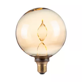 Ampoule LED à filament ADN globe E27 110lm 3,5W blanc chaud ⌀13,5 cm ambrée