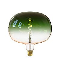 Ampoule LED à filament Boden vert dimmable E27 140lm 5W IP20 blanc chaud Calex ⌀.22 x H.22,5 cm