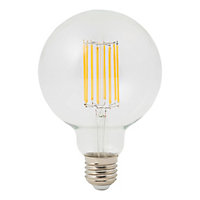 Ampoule LED à filament Diall globe G95 E27 13W=100W blanc chaud