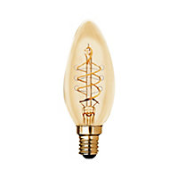 Ampoule LED à filament Flamme Ambre E27 180 lm 3 W Blanc chaud Diall