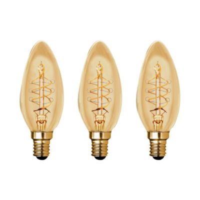 Ampoule LED à filament Flamme Ambre E27 180 lm 3 W Blanc chaud Diall