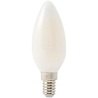 Ampoule LED à filament flamme E14 470lm 3.4W = 40W Ø3.5cm Diall blanc neutre