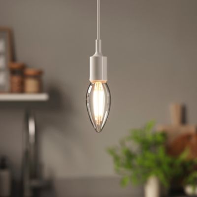Ampoule LED à filament flamme E14 550lm 4W = 44W Ø3.5cm Diall blanc chaud