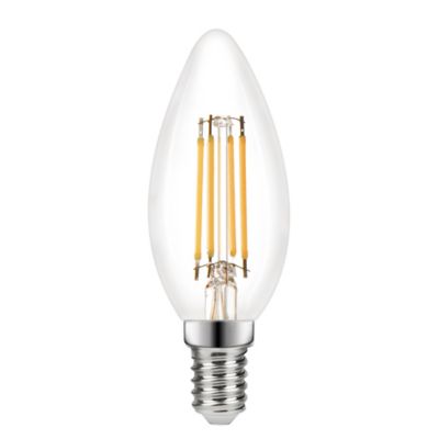 Ampoule LED à Filament 4W flamme torsadée - E14 - Blanc chaud