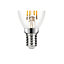 Ampoule LED à filament flamme E14 550lm 4W = 44W Ø3.5cm Diall blanc chaud